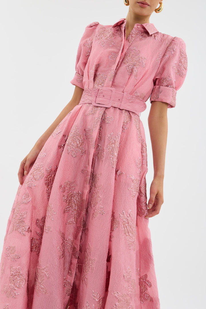 Serelina™ - Dress with Short Puff Sleeves