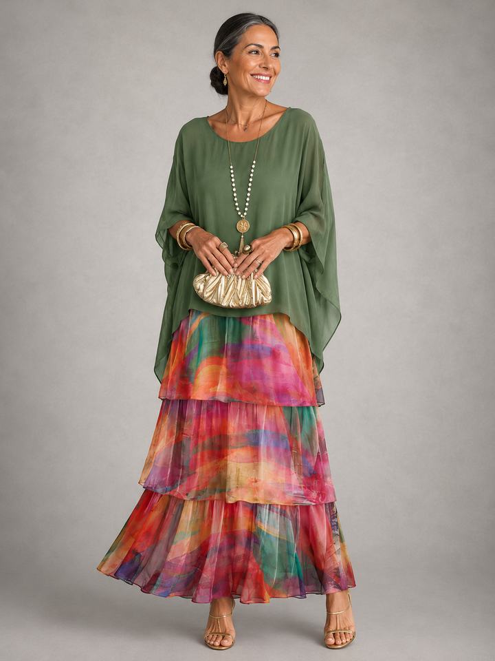 Lori™ | Elegant Flowing Maxi Dress