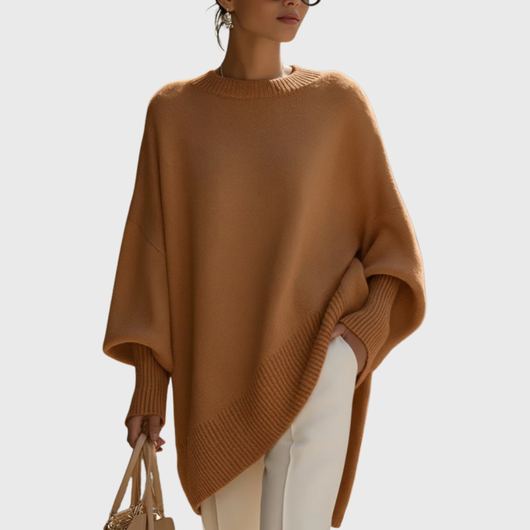 The Livia LuxeWarm™ | Knit Poncho