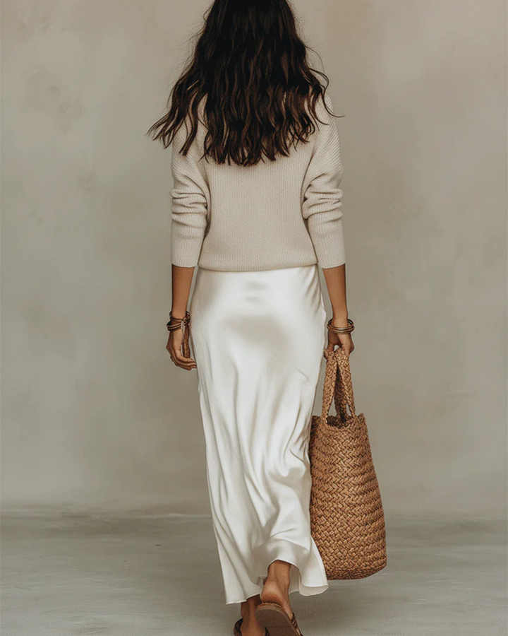 Glossy™ Slip Dress & Knit Set