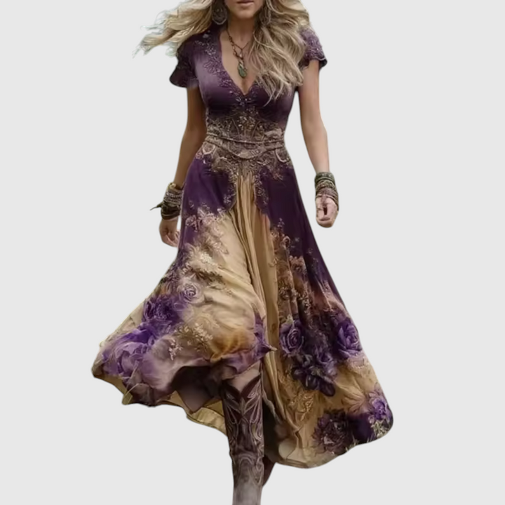Liora™ - Embroidered Corset Dress