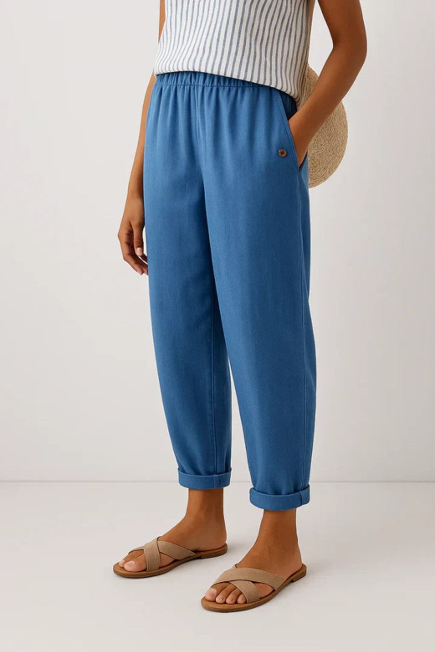 Romy™ Timeless Linen-Cotton Trousers