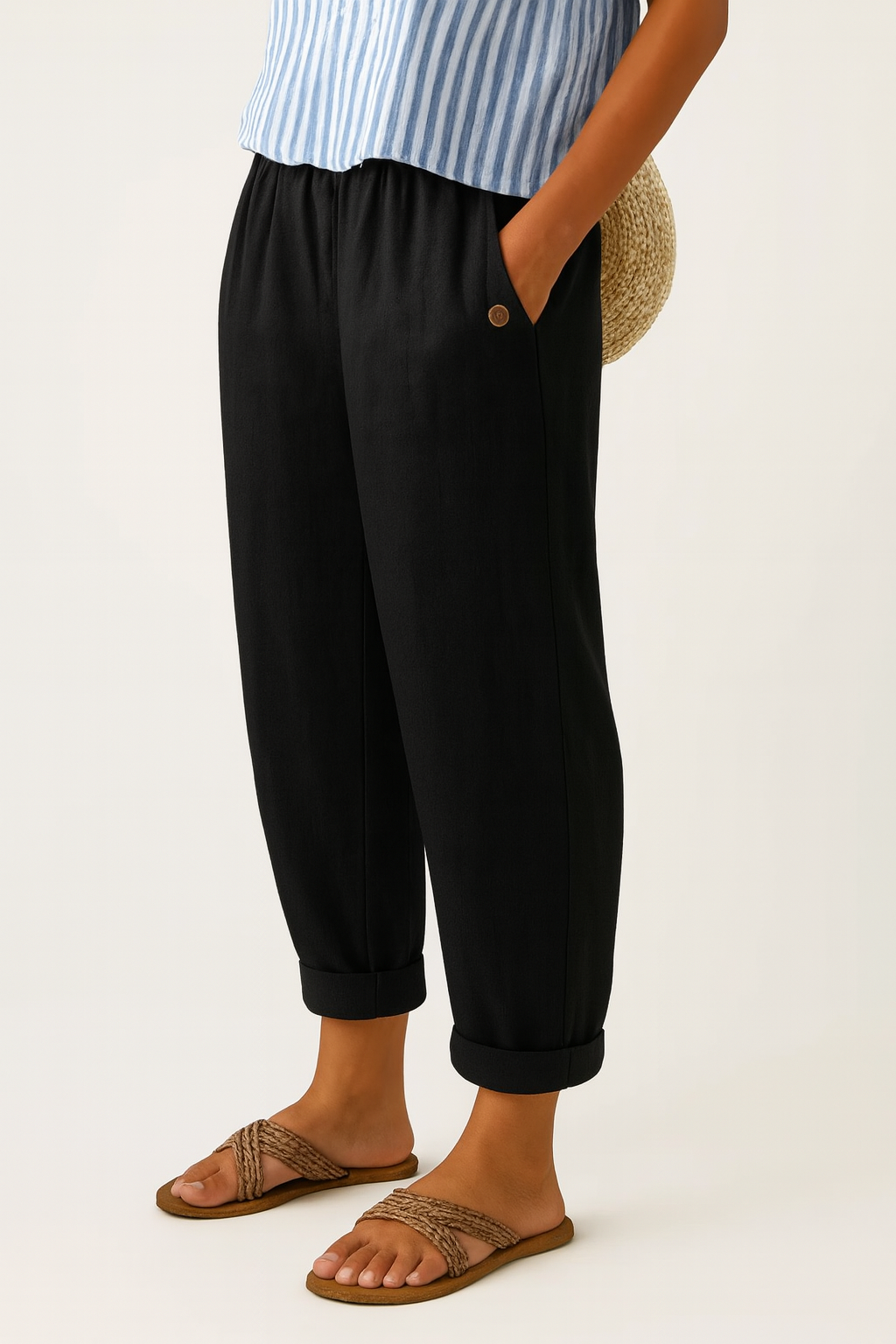 Romy™ Timeless Linen-Cotton Trousers