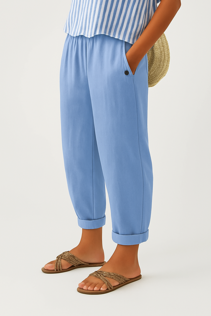 Romy™ Timeless Linen-Cotton Trousers