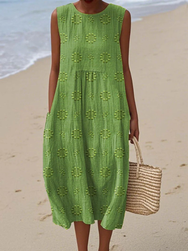 Elisa™ Pattern Midi Dress