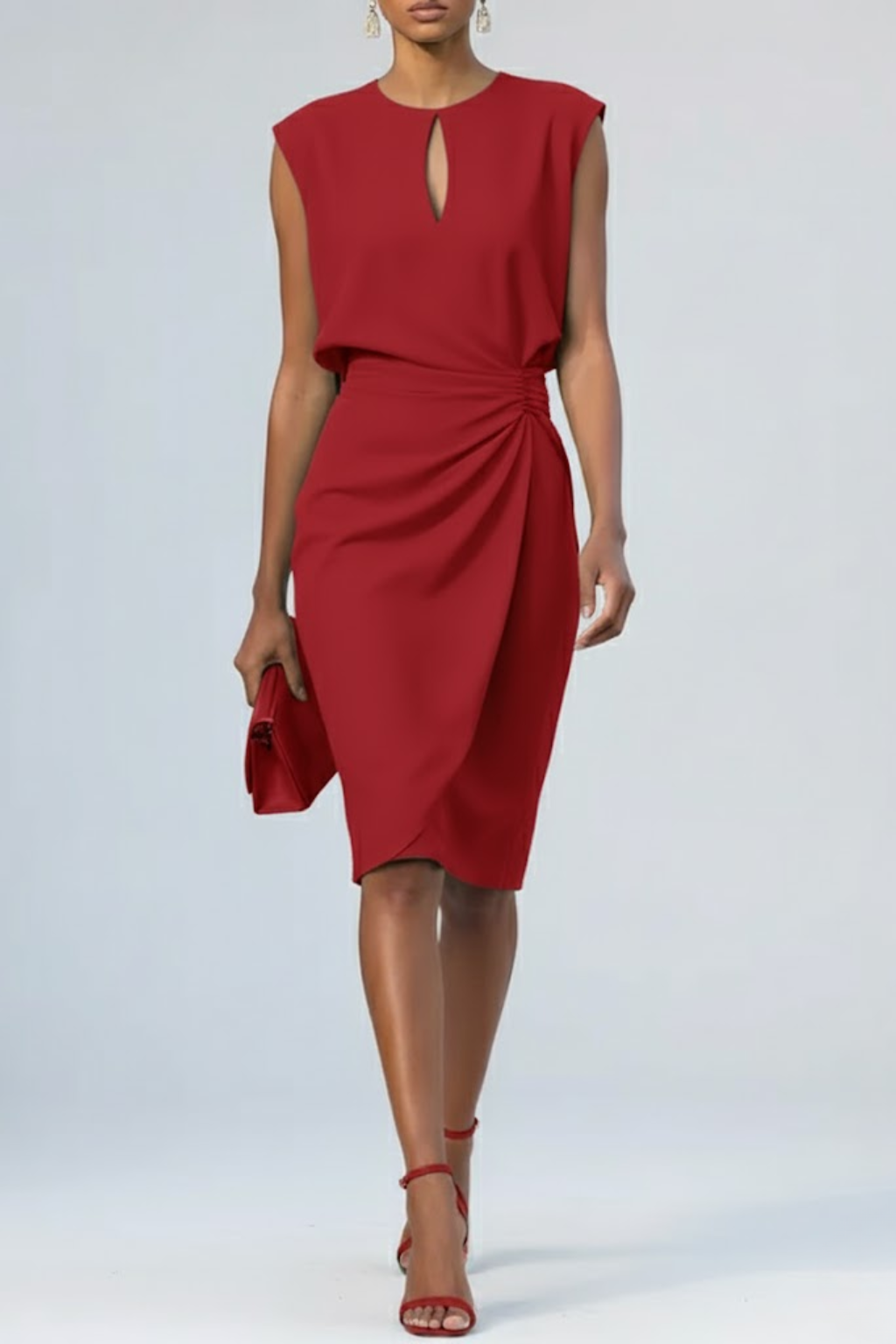 Debby™ Draped Midi Dress