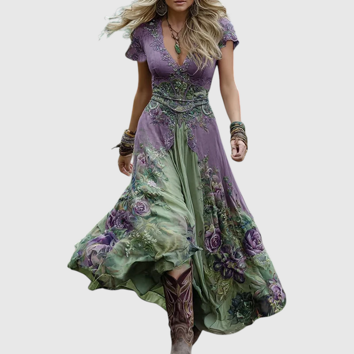 Liora™ - Embroidered Corset Dress