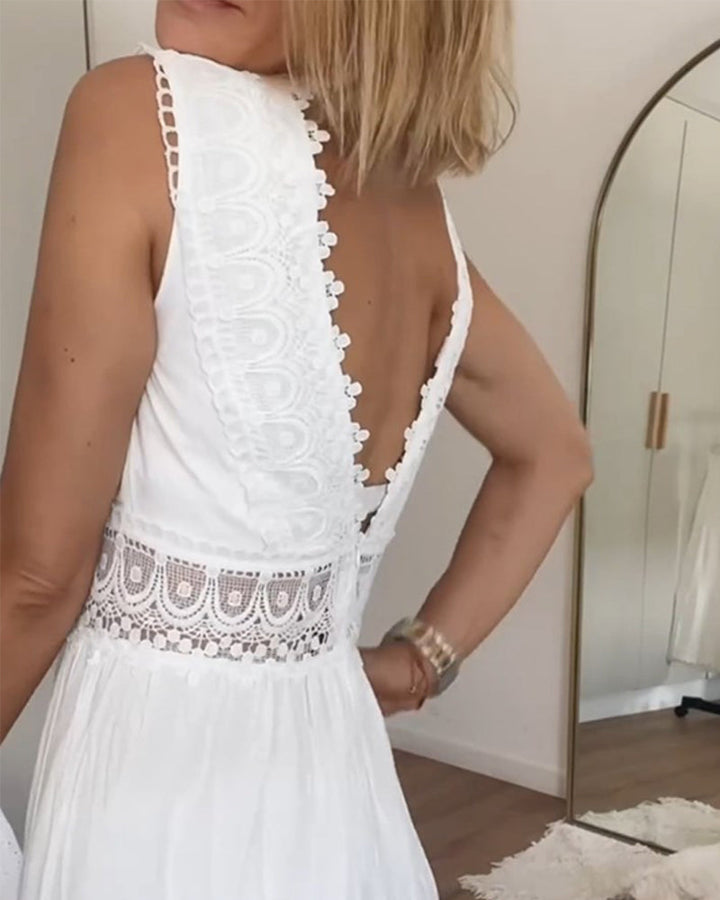 Aurélie™ Cover| Elegant Lace Dress with V-Neck