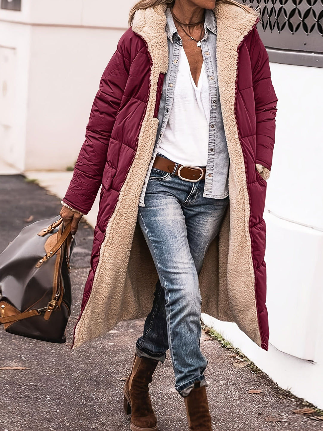 The Evergreen Sherpa Longline Coat™ (Bestseller)