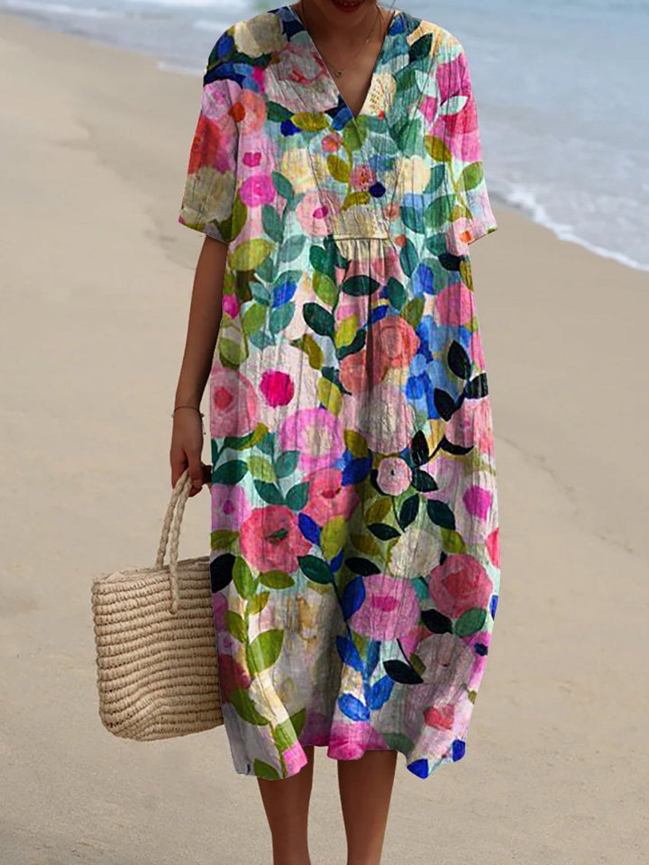 Sarah - Vintage Flower Dress